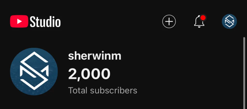 Youtube 2000 subscribers