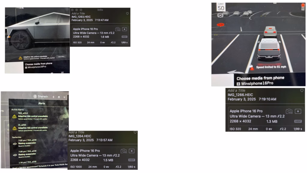 cybertruck suspension notifications