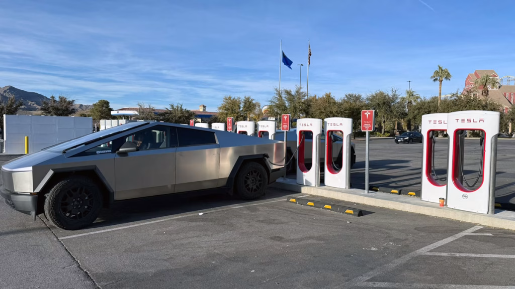 Cybertruck supercharging